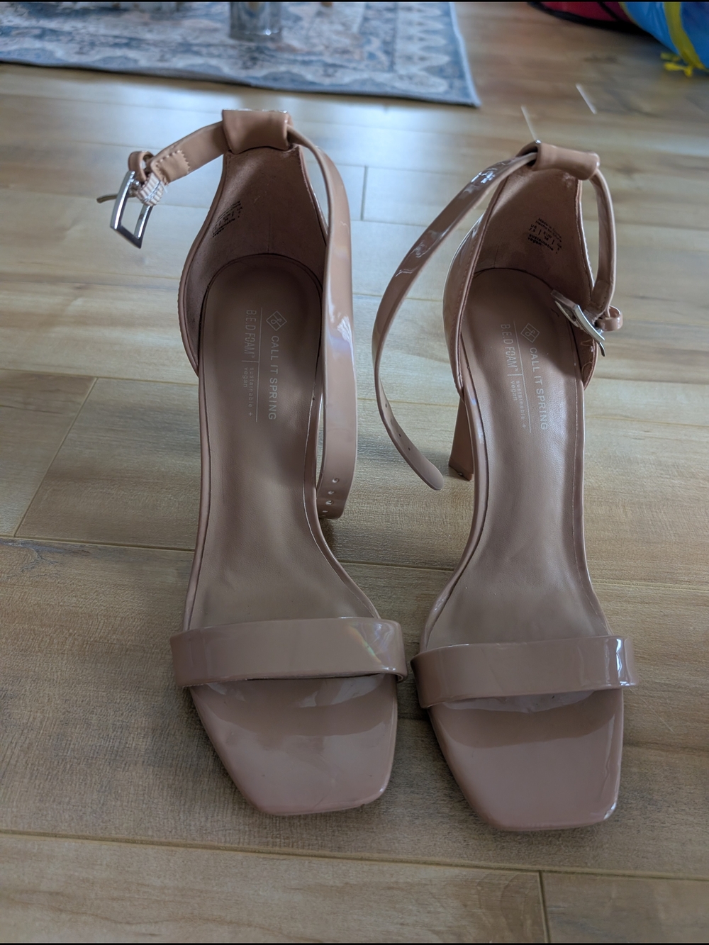Call It Spring Nude Strappy Heels